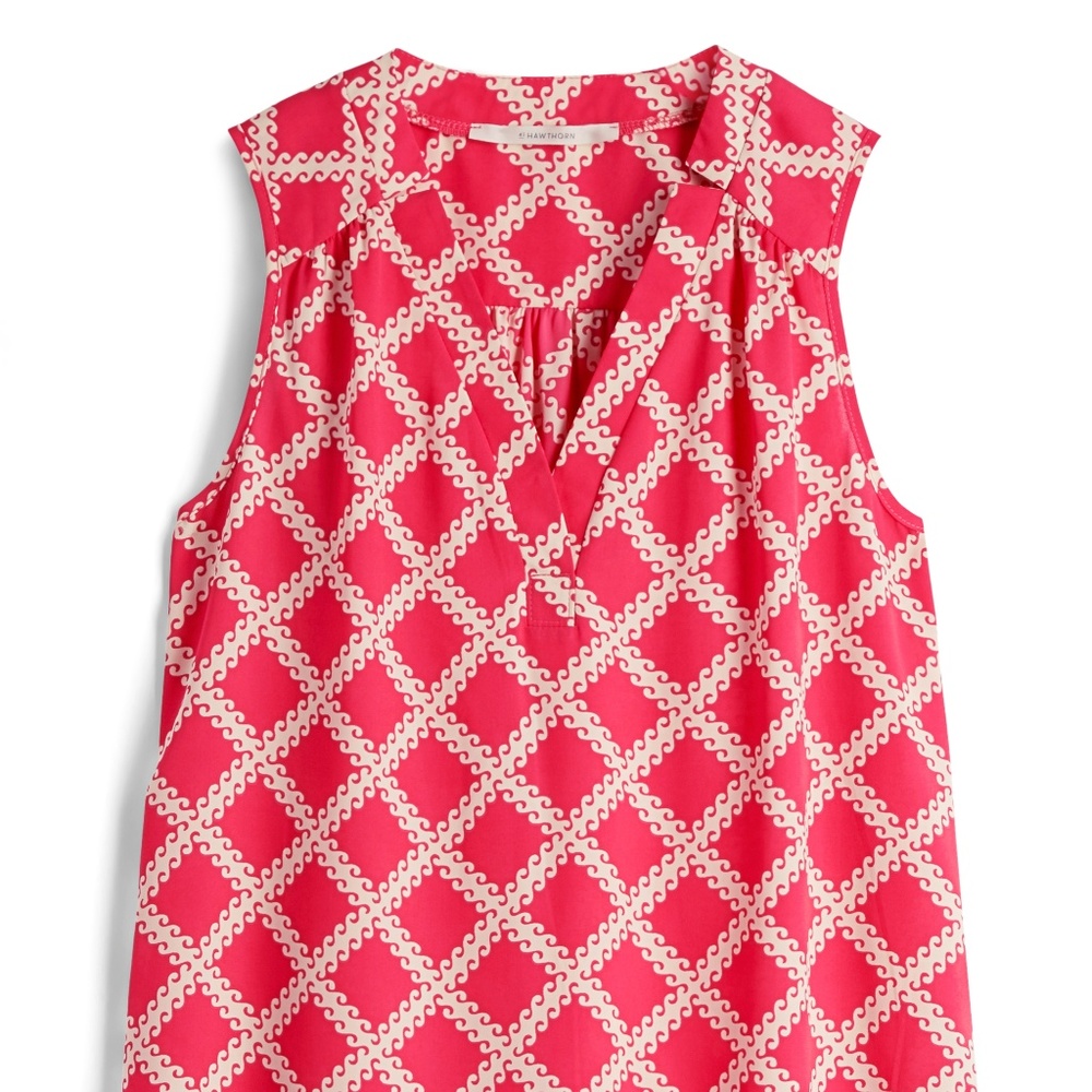 41 Hawthorn Sleeveless Blouse in Coral